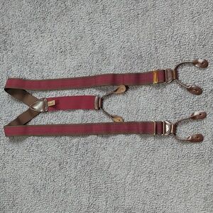 Trafalgar Chocolate and Burgundy Suspenders / Braces